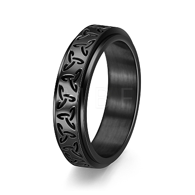 Rotatable Titanium Steel Finger Ring PW-WGB0425-29-1