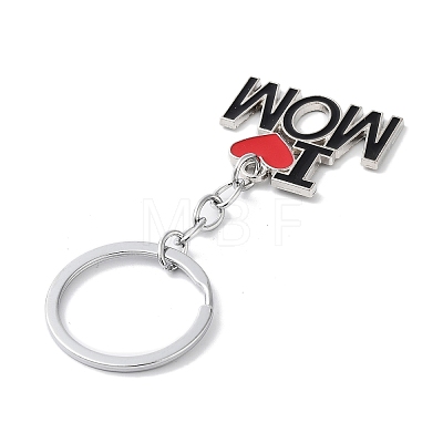 Mother's Day Alloy Enamel Keychains KEYC-P020-A01-1