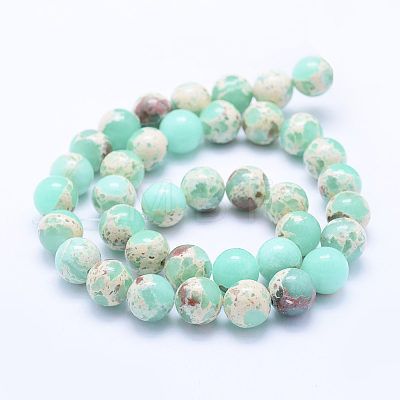 Synthetic Imperial Jasper Beads Strands G-F531-6mm-H09-1