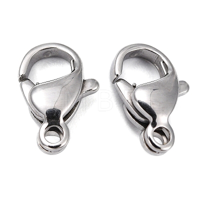 Polished 316 Surgical Stainless Steel Lobster Claw Clasps STAS-R072-11A-1