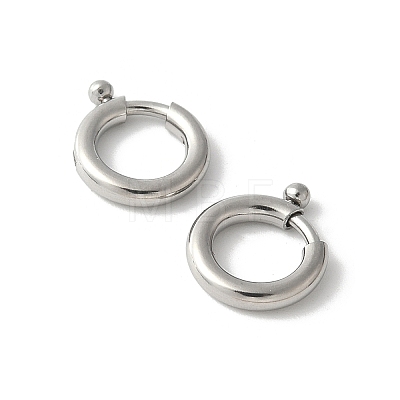 316 Surgical Stainless Steel Spring Gate Rings STAS-H234-06P-01-1