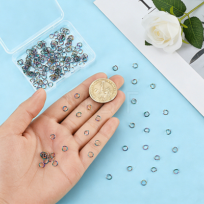 200Pcs 304 Stainless Steel Open Jump Rings STAS-PH0007-66-1