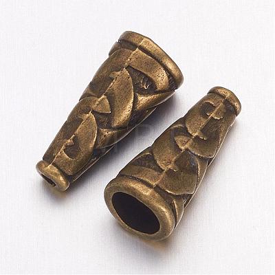 Tibetan Style Alloy Bead Cone TIBEB-00821-AB-NR-1