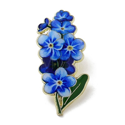 Flower Series Zinc Alloy Enamel Pin JEWB-D069-03E-1