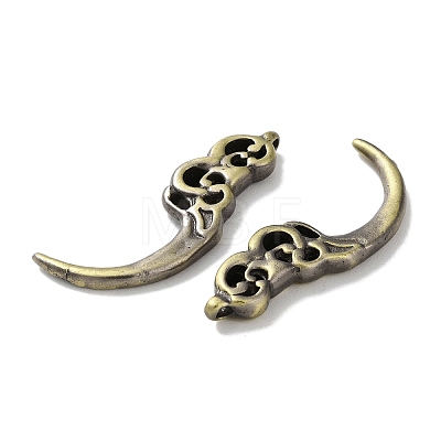 Tibetan Style Brass Pendants KK-M284-18AB-1