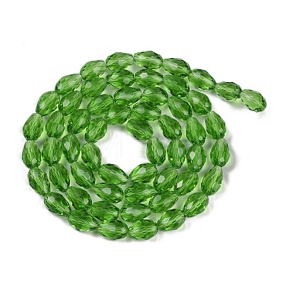 Transparent Imitation Jade Glass Beads Strands GLAA-N005-T10mm-D14-1