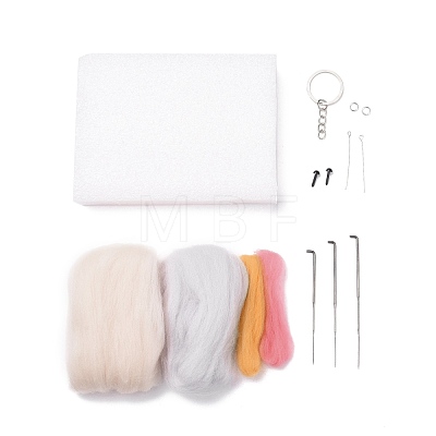 DIY Constellation Doll Keychain Needle Felting  Kit DIY-D068-01P-02-1