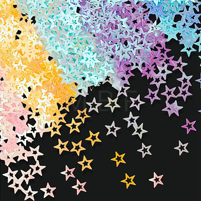 180G 6 Colors Plastic Sequins Beads PVC-CP0001-04-1