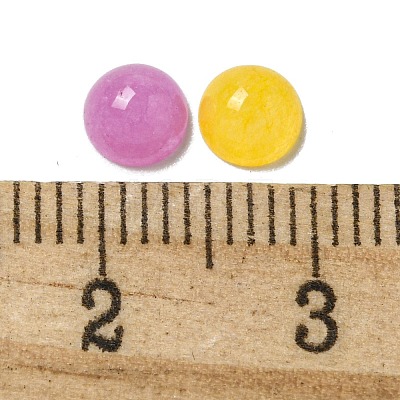 Dyed Natural White Jade Cabochons G-Q173-01B-19-1