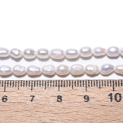 Natural Cultured Freshwater Pearl Beads Strands PEAR-N014-04E-01-1