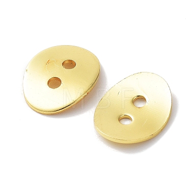 Brass Button Clasps KK-G080-G-1