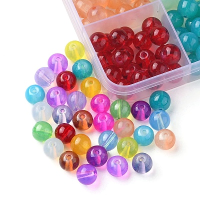 330Pcs 15 Colors Baking Painted Glass Beads Strands DGLA-YW0001-08-1