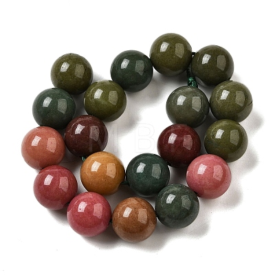 Dyed Natural Malaysia Jade Beads Strands G-G021-02C-18-1