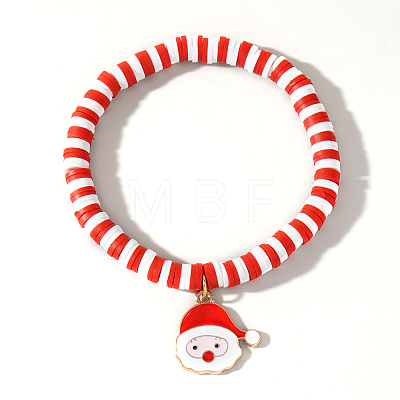 Christmas 304 Stainless Steel Enamel Charm Bracelets LS-ZQ4442-24-1
