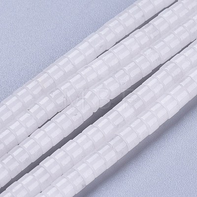 Natural White Jade Beads Strands G-F631-A41-1