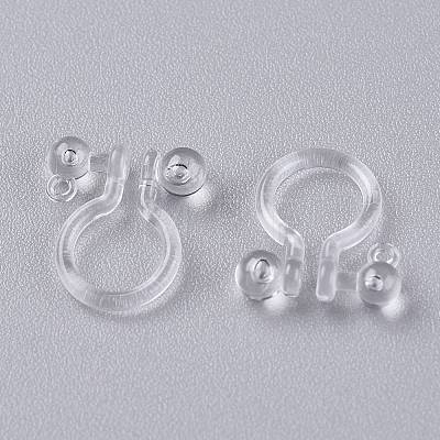 Plastic Clip-on Earring Findings X-KY-K012-02-1