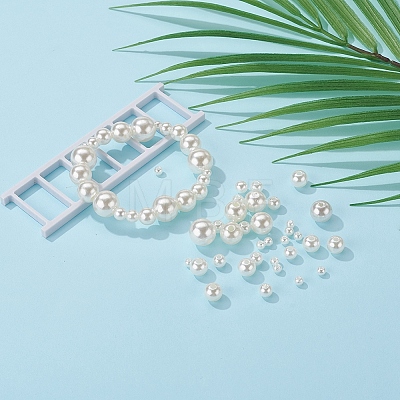 497Pcs 5 Style Imitation Pearl Acrylic Beads OACR-YW0001-08-1