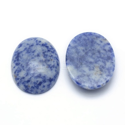 Natural Blue Spot Jasper Cabochons G-P393-I09-1