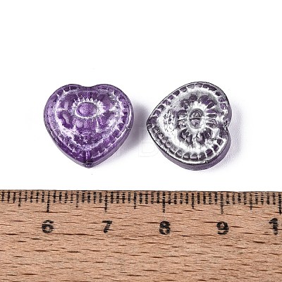 Baking Paint Transparent Glass Beads DGLA-N018-26D-1