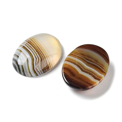 Natural Striped Agate/Banded Agate Cabochons G-H296-01E-1