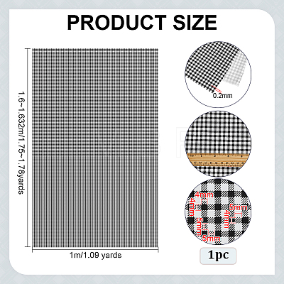 Tartan Cotton Fabric DIY-WH0671-412C-1
