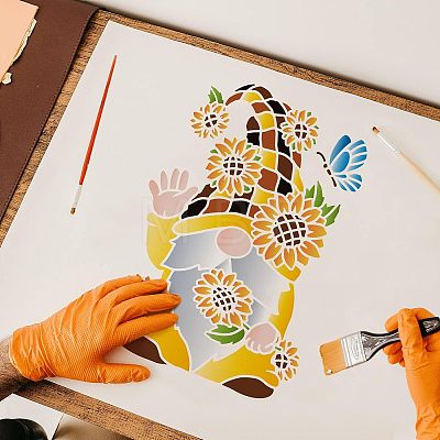 Plastic Reusable Drawing Painting Stencils Templates DIY-WH0202-259-1