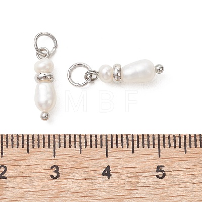 Natural Cultured Freshwater Pearl Pendants PALLOY-JF05450-02-1