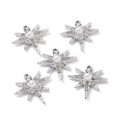 Alloy Rhinestone Pendants ALRI-H004-05P-1