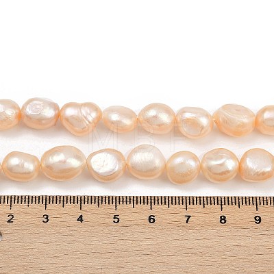 Natural Cultured Freshwater Pearl Beads Strands PEAR-P064-20L-02B-1