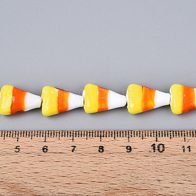 Handmade Lampwork Beads Strands LAMP-N028-10-1