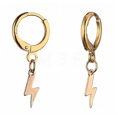 Brass Huggie Hoop Earrings X-EJEW-JE04208-03-1