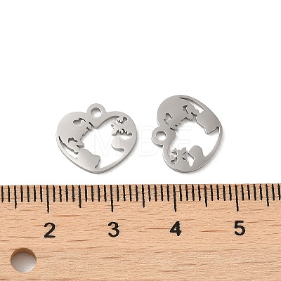 Non-Tarnish 304 Stainless Steel Charms STAS-J042-35P-1