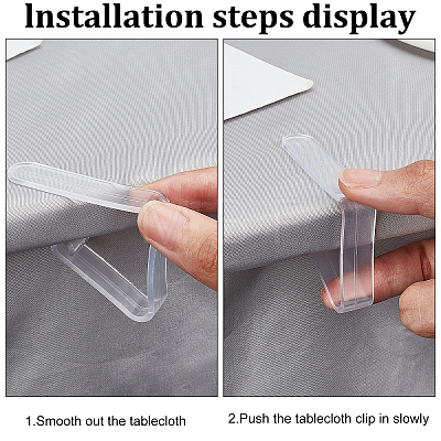 Gorgecraft 24Pcs Plastic Anti-slip Tablecloth Clips AJEW-GF0005-45B-1