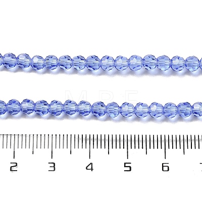 Transparent Glass Beads Strands EGLA-A035-T4mm-D14-1