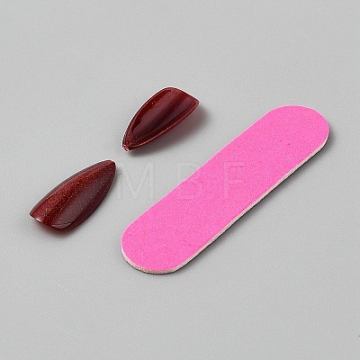 ABS Plastic Cat Eye Effect Press On False Nails MRMJ-WH20004-30-1