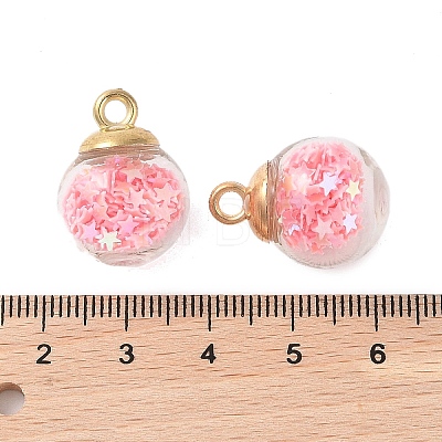 Glass Round Pendants GLAA-P063-01G-03-1