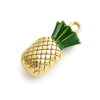 304 Stainless Steel Enamel Pendants STAS-I355-13G-04-1