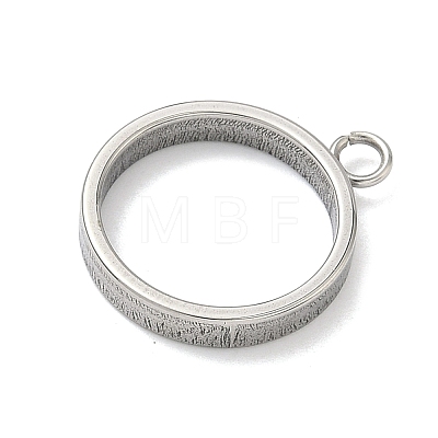 304 Stainless Steel Open Back Bezel Pendants STAS-B126-06B-P-1