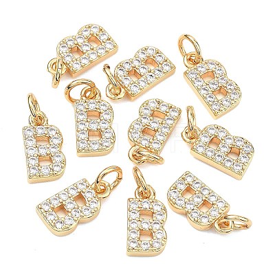 SHEGRACE Brass Micro Pave Clear Cubic Zirconia Pendants XGRQ29352-394G-B-1