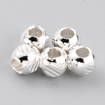 Brass Spacer Beads KK-O133-206C-S-1
