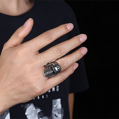 Men's Stainless Steel Finger Rings RJEW-BB29866-11-1