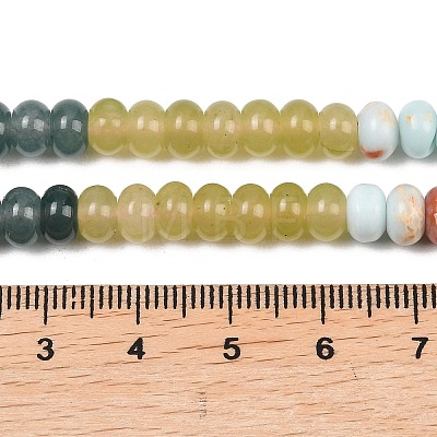 Natural Quartz Crystal & Howlite & Dyed White Jade & Synthetic Shoushan Stone Beads Strands G-Z135-C11-1