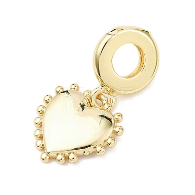 Brass European Dangle Charms LS-KK-B159-02G-1