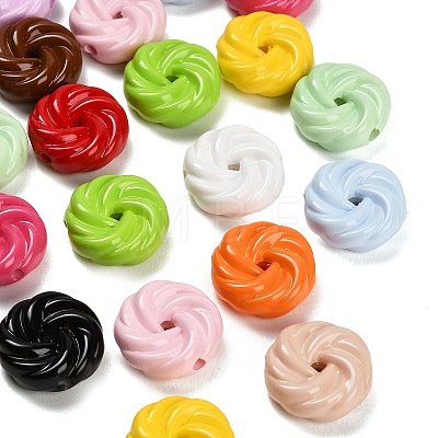 Baking Paint Opaque Acrylic Beads AC-CBAD9B6-05-1