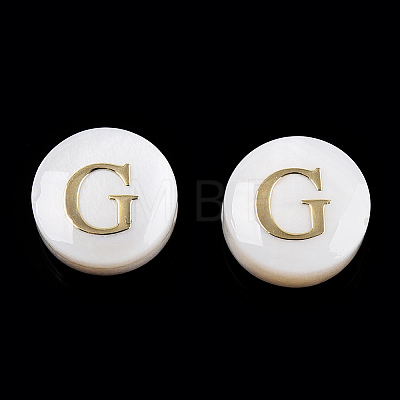 Natural Freshwater Shell Beads SHEL-N036-01G-1