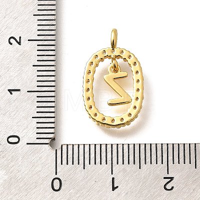 Brass Micro Pave Cubic Zirconia Pendants ZIRC-P123-01G-Z01-1