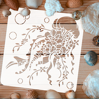 PET Hollow Out Drawing Painting Stencils DIY-WH0391-0136-1