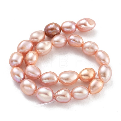 Natural Cultured Freshwater Pearl Beads Strands PEAR-P062-29G-1