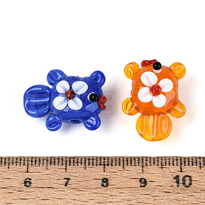 Handmade Lampwork Beads Strands LAMP-N036-21A-1