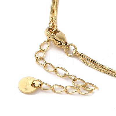 PVD Vacuum Plating 304 Stainless Steel Snake Chain Necklaces NJEW-C045-03A-G-1